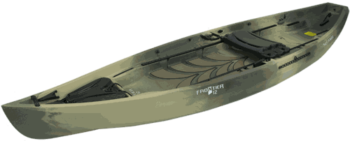 Low bench seat for kayak hunting
